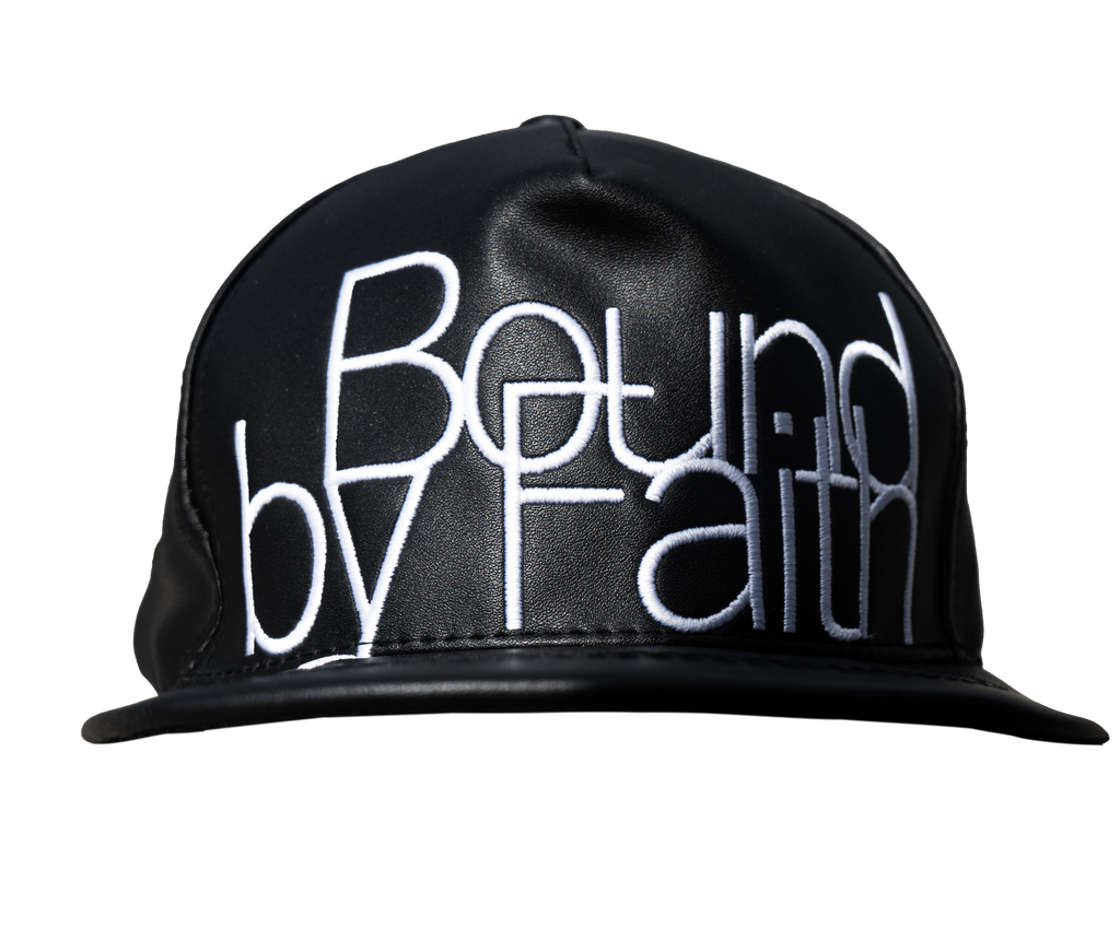 BoundByFaith Leather Snapback